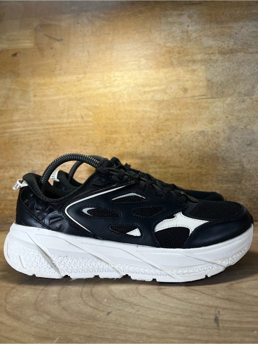 Hoka One One Clifton L CUSHIONED Mens Size 8.5 Walking Shoes Sneakers Black